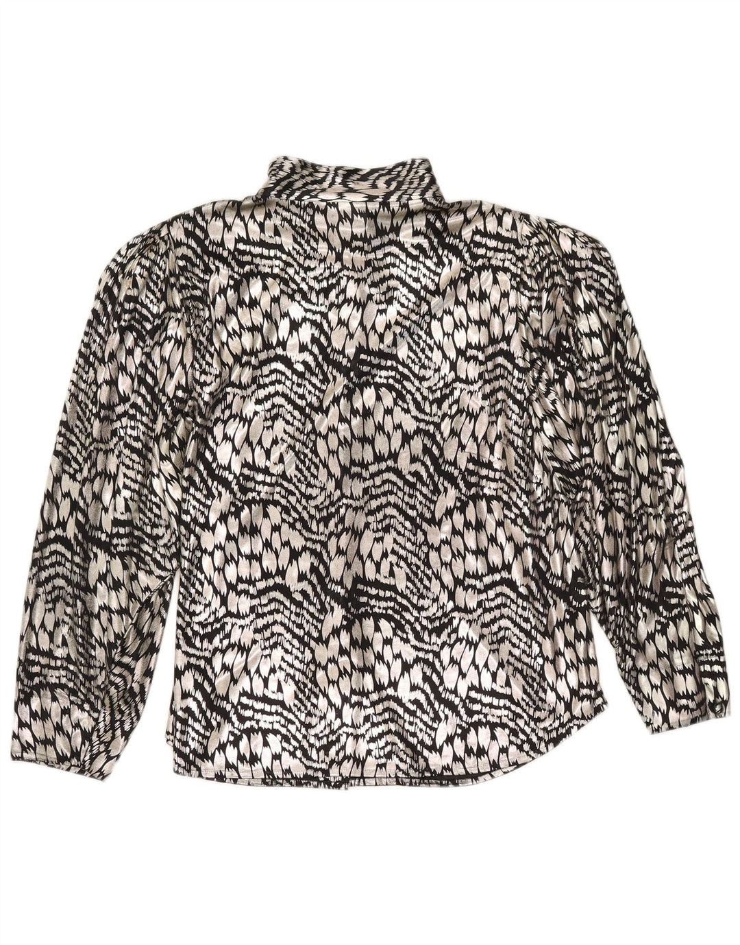 Yessica Womens Shirt Bluse EU 44 XL Sølv Animal Print Polyester