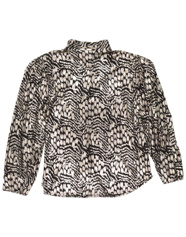 Yessica Womens Shirt Bluse EU 44 XL Sølv Animal Print Polyester