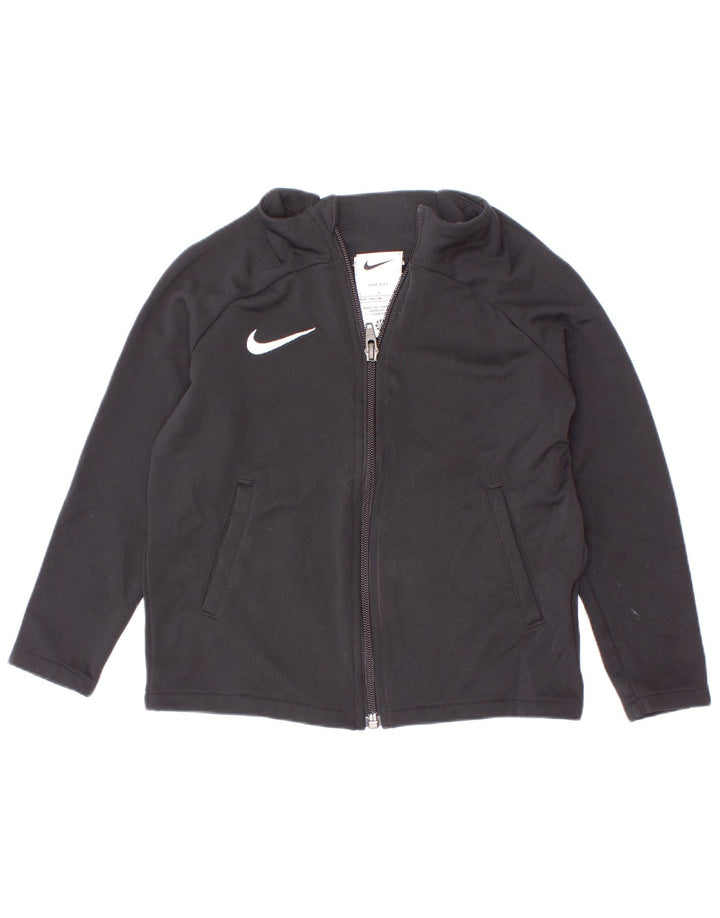Nike piger Dri Fit træningsdragt topjakke 4-5 år lille sort polyester