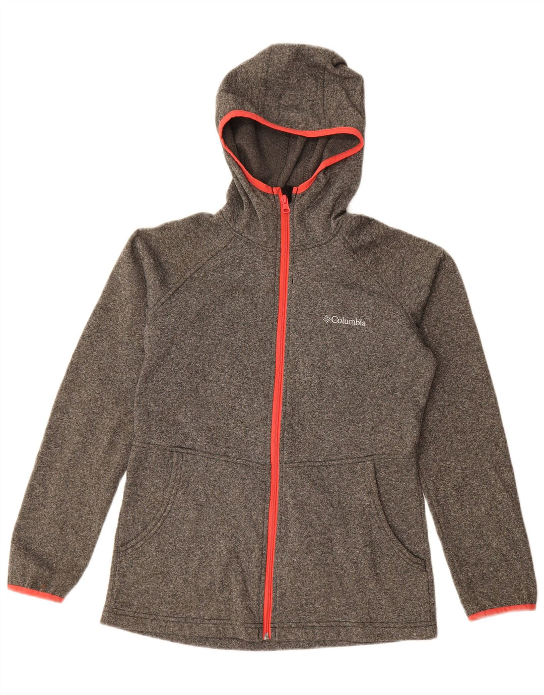 Columbia Sweater med lynlås til kvinder UK 10 Small Grå Flecked Polyester