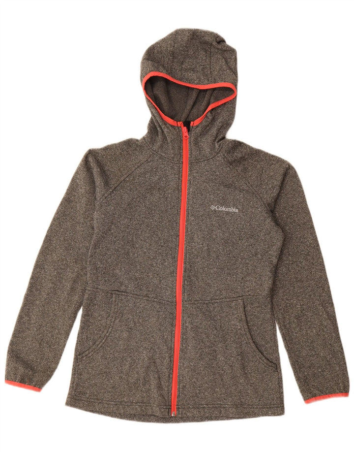 Columbia Sweater med lynlås til kvinder UK 10 Small Grå Flecked Polyester