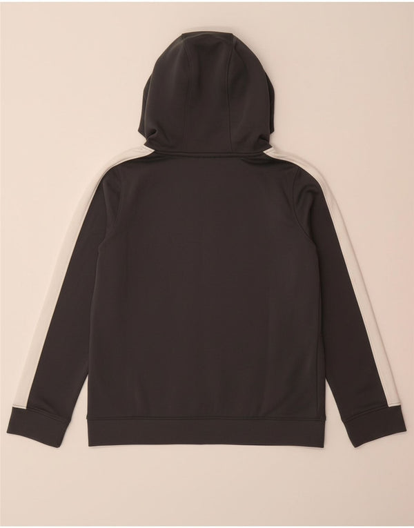 UNDER ARMOUR drenge hættetrøje med lynlås 9-10 år mellemgrå farveblok