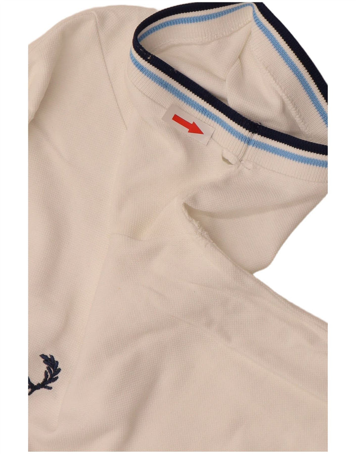 FRED PERRY Poloshirt til mænd Medium hvid bomuld
