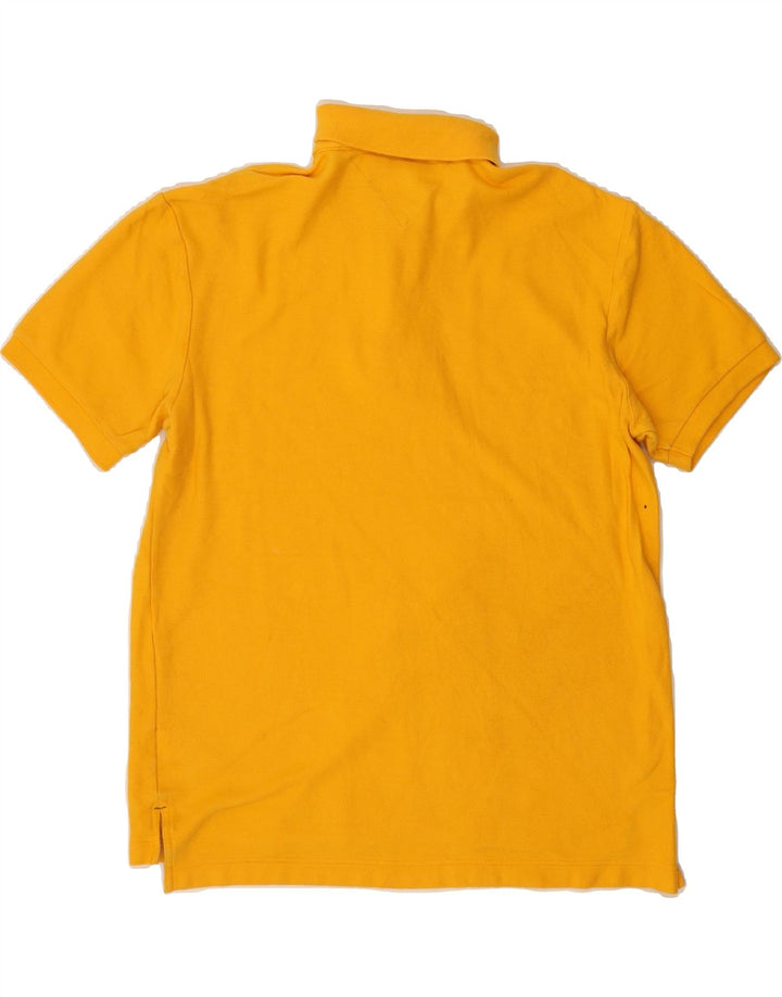 TOMMY HILFIGER Mens Polo Shirt Medium Yellow Cotton Vintage Tommy Hilfiger and Second-Hand Tommy Hilfiger from Messina Hembry 