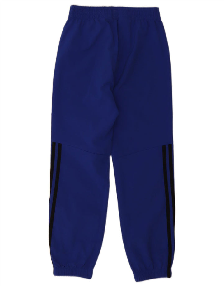 Adidas Drenge Træningsdragt Bukser Joggers 9-10 År Blå Polyester