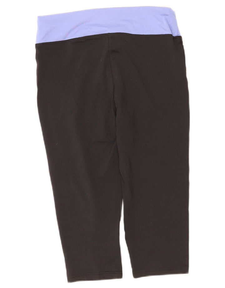 Champion Womens Bermuda Sport Shorts UK 14 Large Black Colourblock