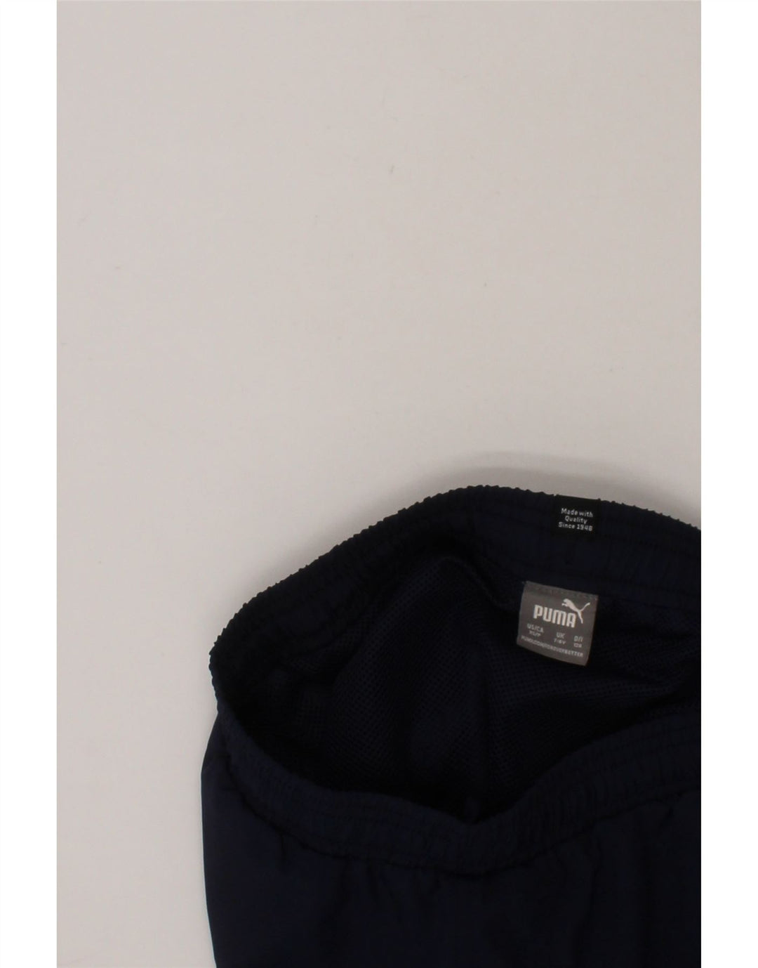 PUMA Boys Graphic Sport Shorts 7-8 Years  Navy Blue Polyester Vintage Puma and Second-Hand Puma from Messina Hembry 