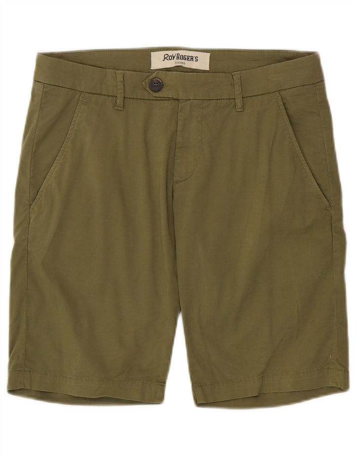 Roy Rogers Chino Shorts til mænd W31 Medium Khaki Bomuld