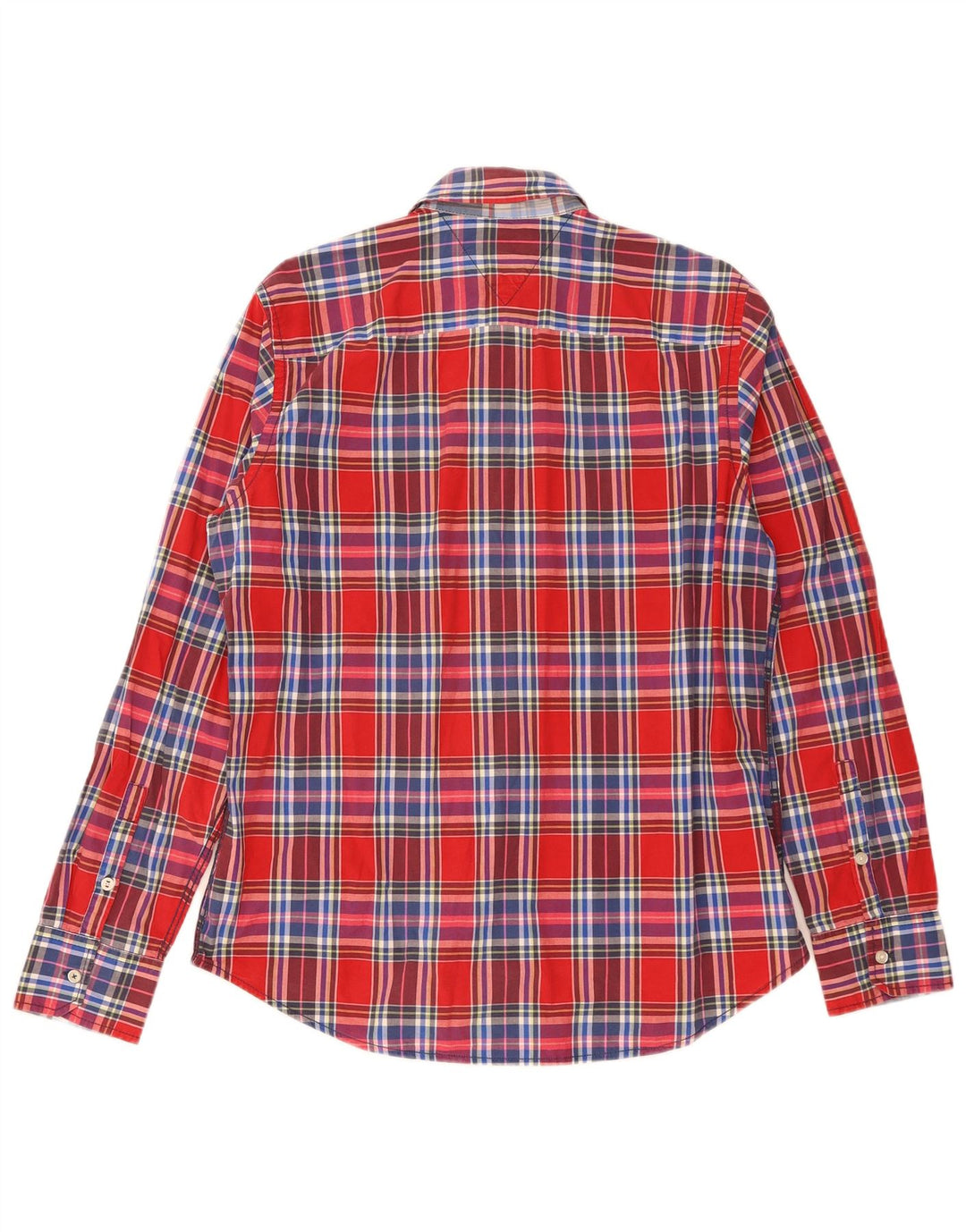 Tommy Hilfiger Herreskjorte XL Rød Plaid Bomuld
