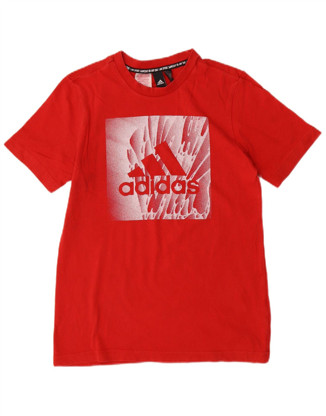 ADIDAS drenge grafisk t-shirt top 13-14 år rød