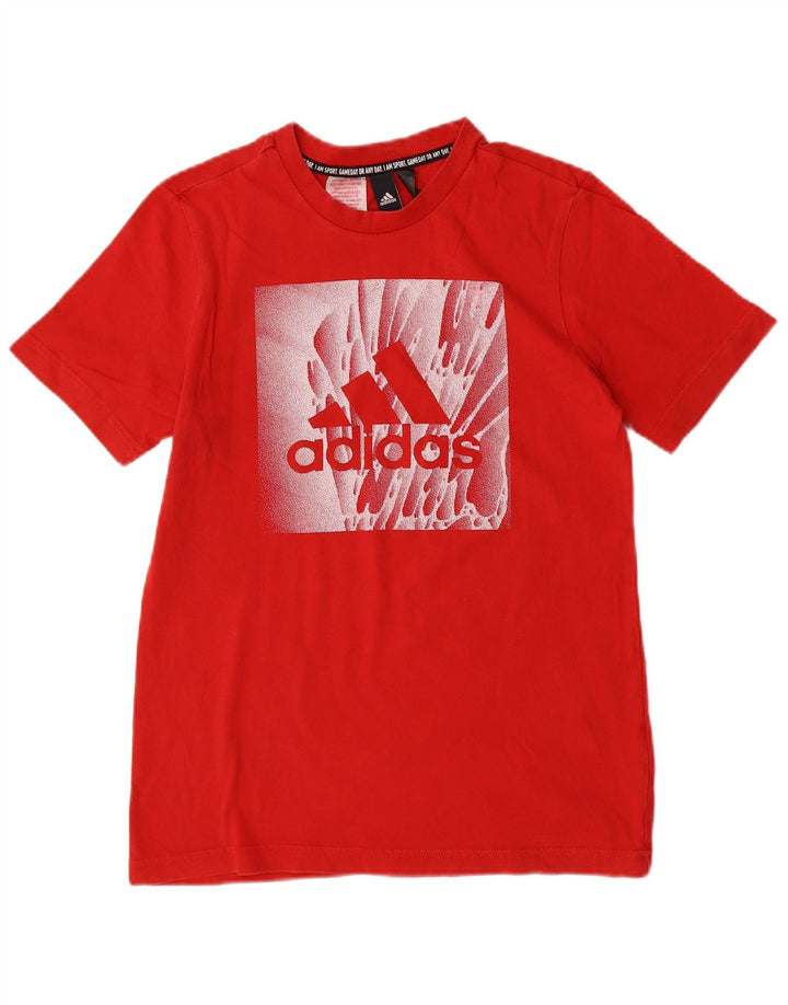 ADIDAS drenge grafisk t-shirt top 13-14 år rød