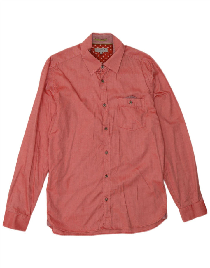 TED BAKER Mens Shirt Size 3 Medium Red