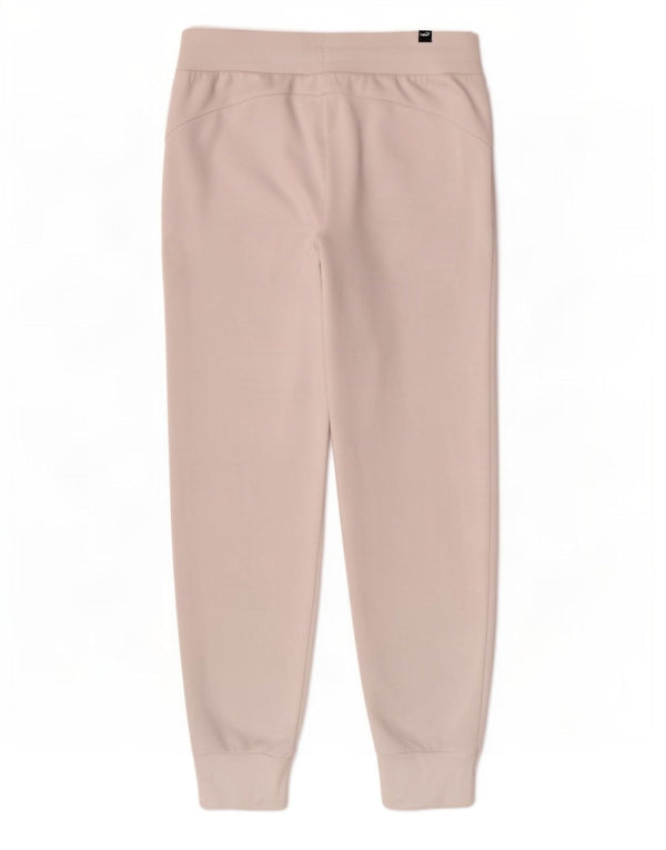 Puma Womens Tracksuit Trousers Joggers UK 10 Small White Cotton