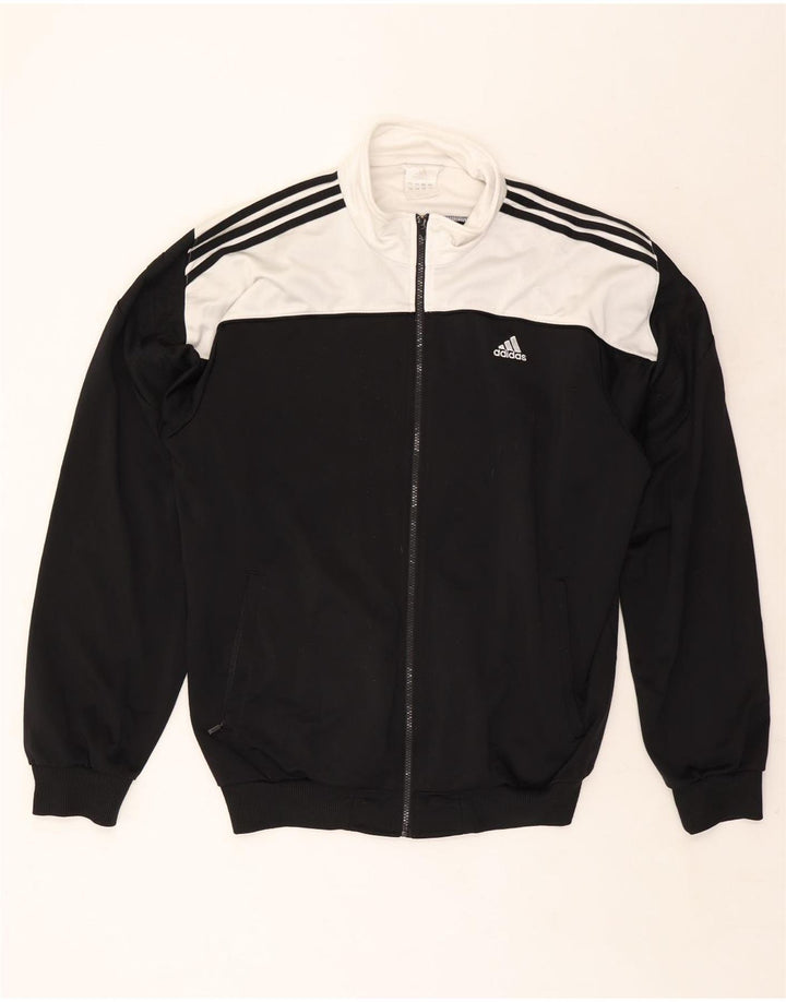 Adidas Træningsdragt til mænd Topjakke UK 48/50 XL Sort Colourblock Polyester