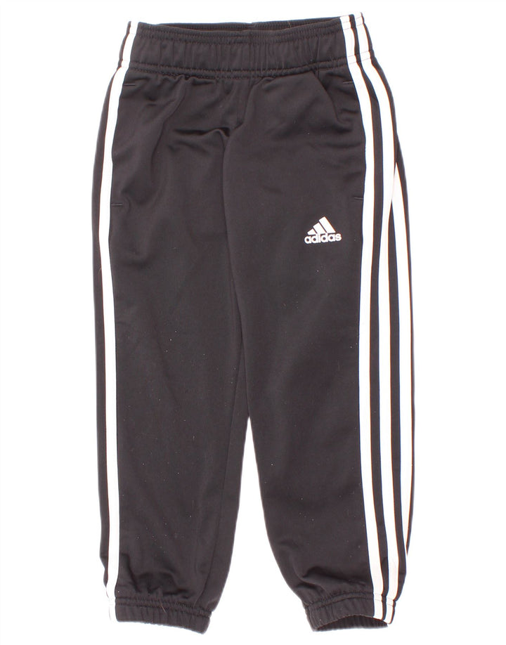 Adidas Drenge Træningsdragt Bukser Joggers 3-4 År Sort Polyester