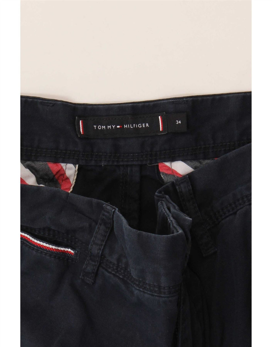 Tommy Hilfiger Herre Cargo Shorts W34 Large Navy Blue