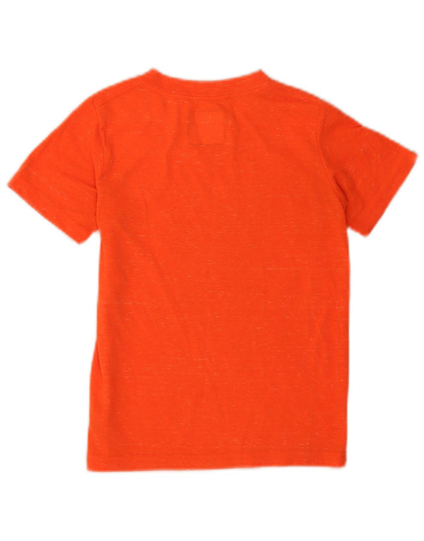 Hurley Boys T-Shirt Top 6-7 år Large Orange Flecked Polyester