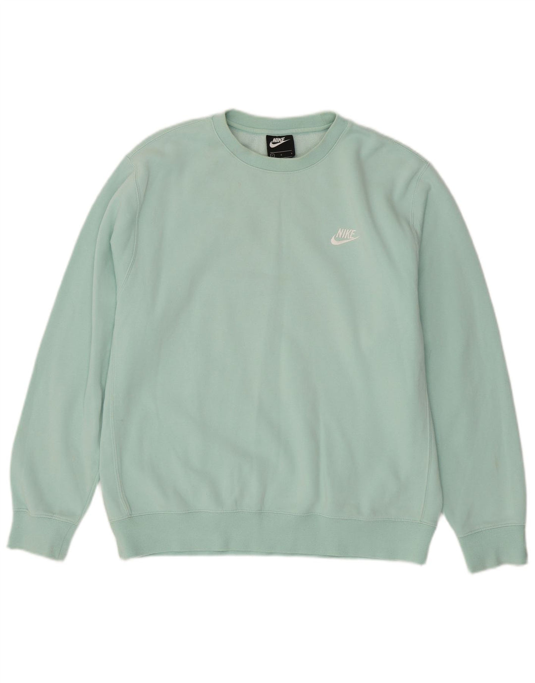 Nike Dame Oversized Sweatshirt Jumper UK 16 Stor grøn bomuld