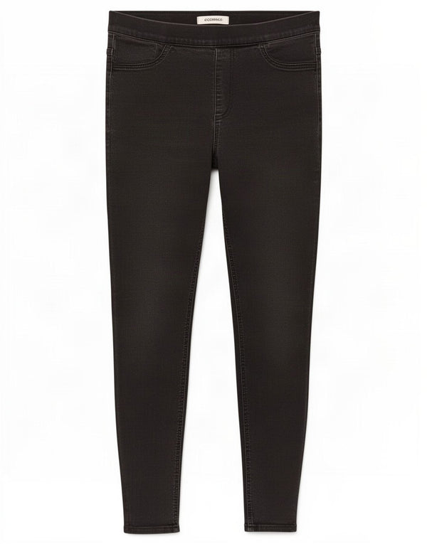 Marks & Spencer Womens Jegging Jeans UK 12 Medium W30 L26 Black Cotton