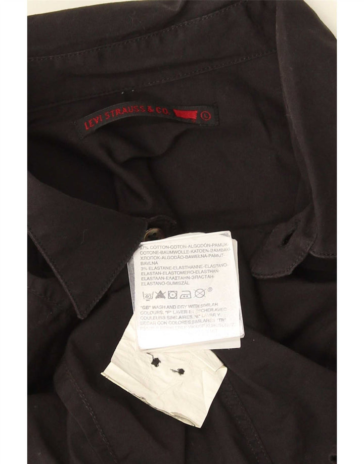 Levi's herreskjorte stor sort bomuld