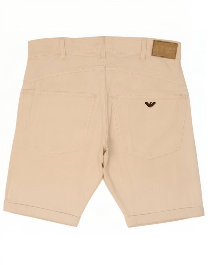 Armani Herre Denim Shorts Medium W30 Hvid Bomuld