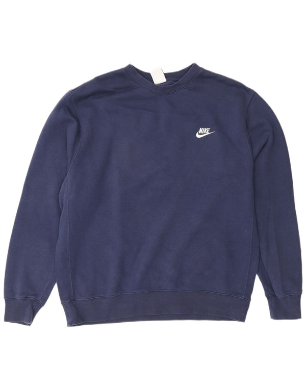 Nike Sweatshirt til mænd, stor marineblå bomuld
