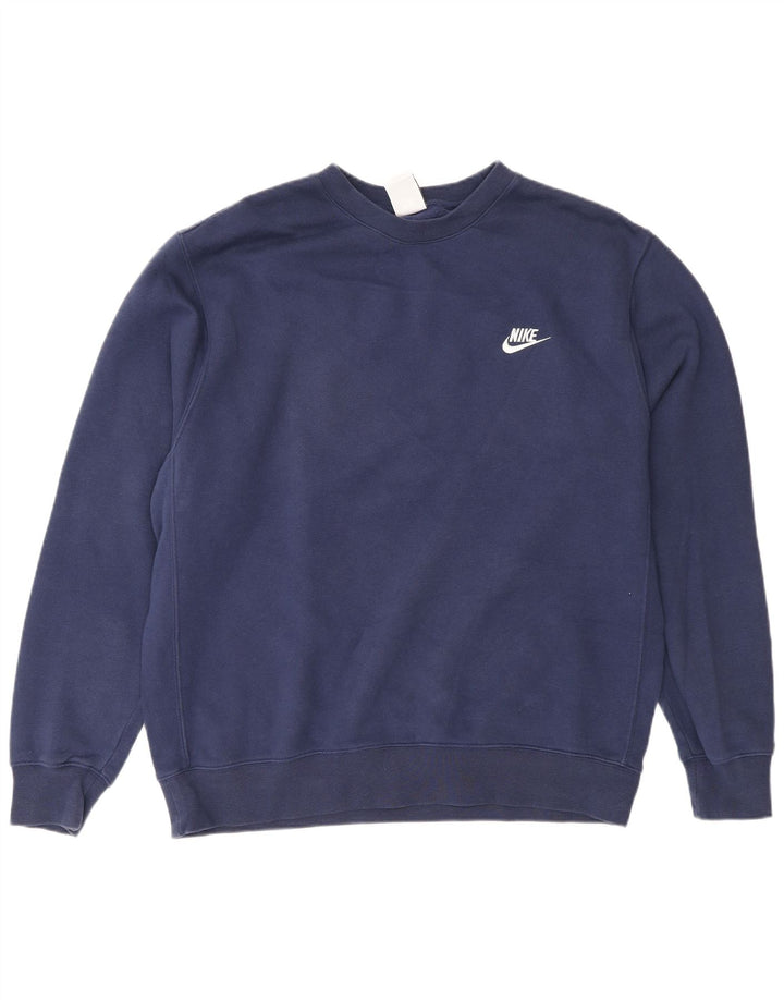 Nike Sweatshirt til mænd, stor marineblå bomuld
