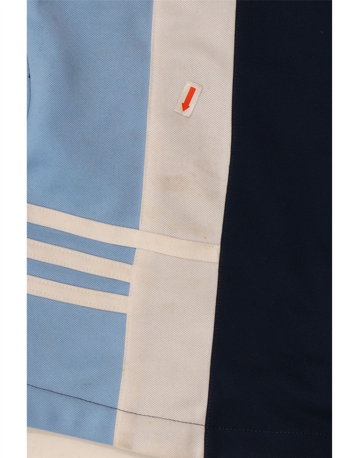 ADIDAS træningsdragt topjakke til kvinder UK 16 Stor marineblå farveblok