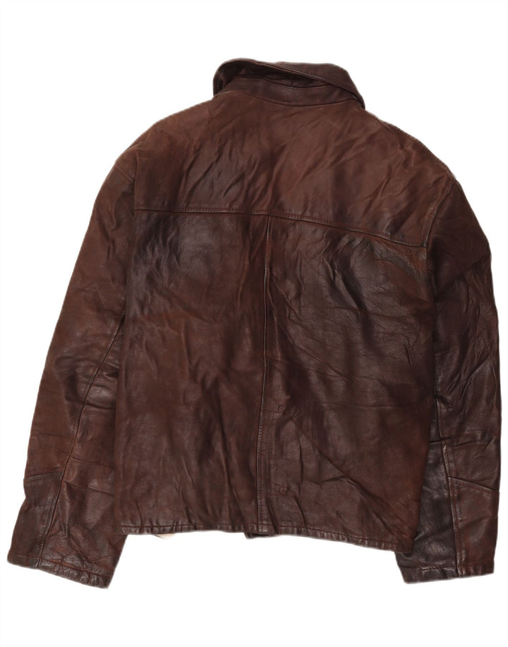 Legendarisk jakke 1957 Herre læderjakke UK 40 Stor Brun