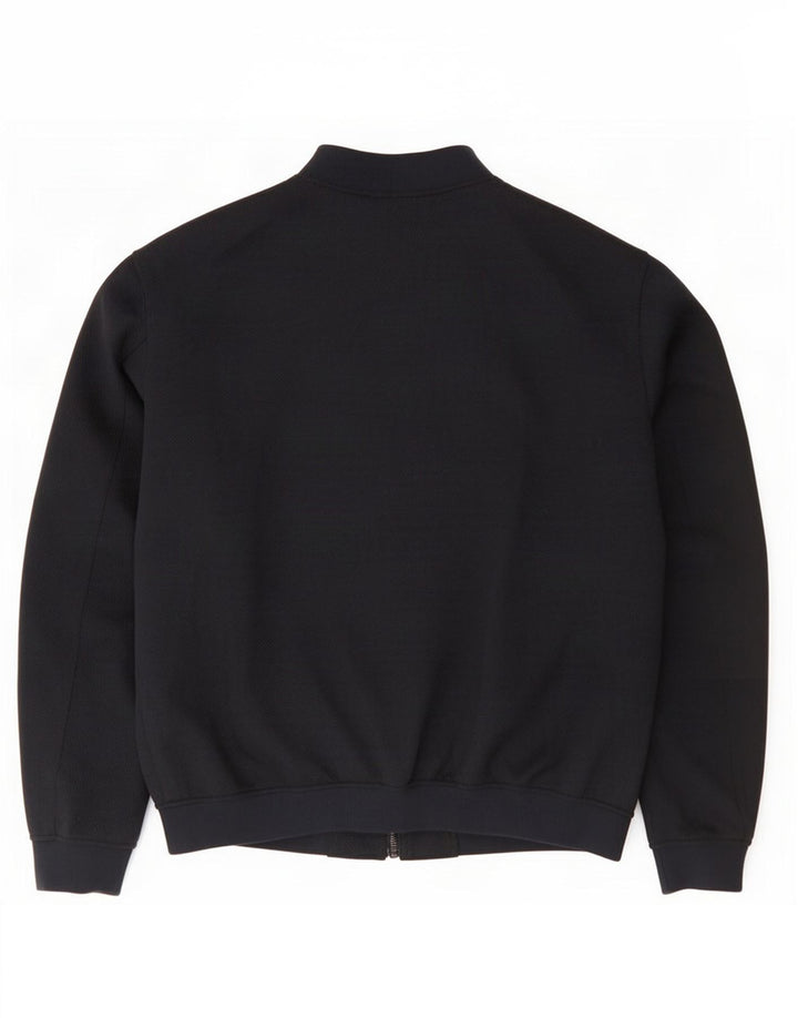 Zara Herre Bomber Jacket UK 42 XL Navy Blue Polyester