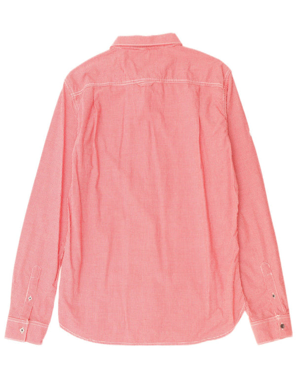 SUPERDRY Herreskjorte Stor rød Gingham Bomuld