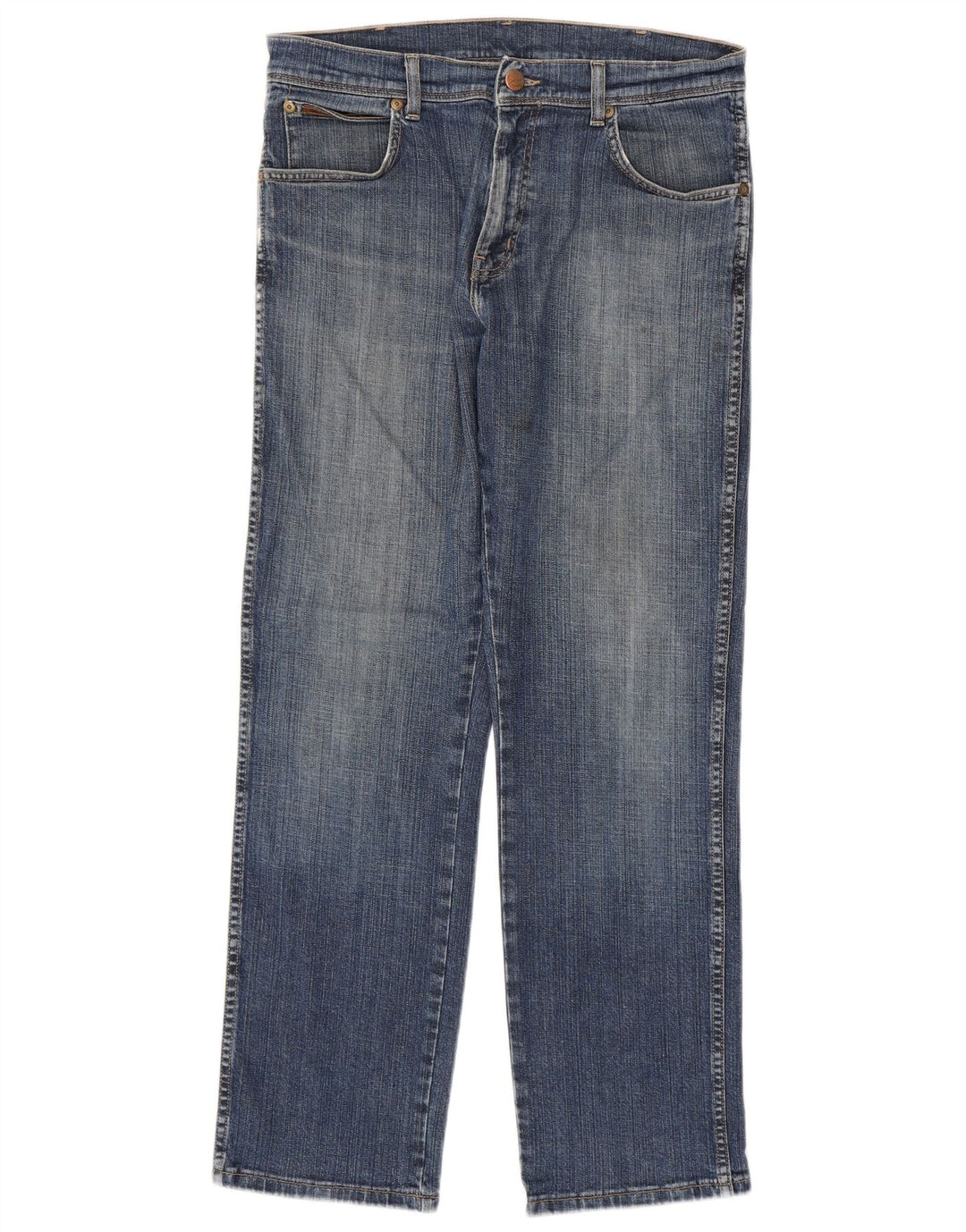 Wrangler Straight Jeans til mænd W32 L30 Blå