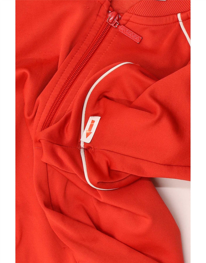Adidas træningsdragt topjakke til kvinder UK 12 Medium rød bomuld