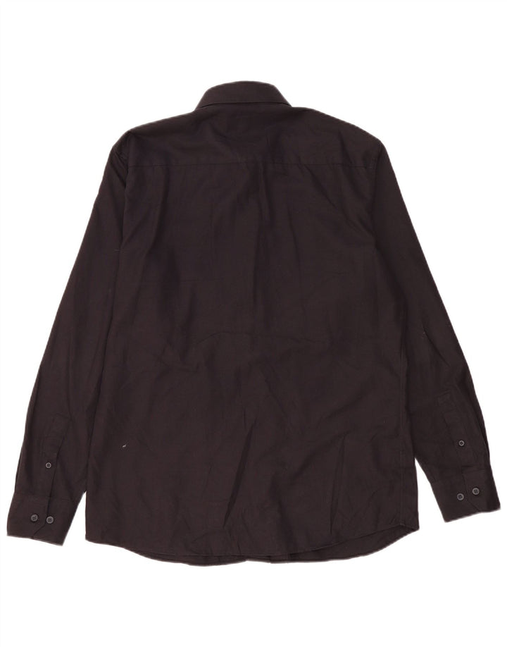 Massimo Dutti Herreskjorte Stor Sort Bomuld