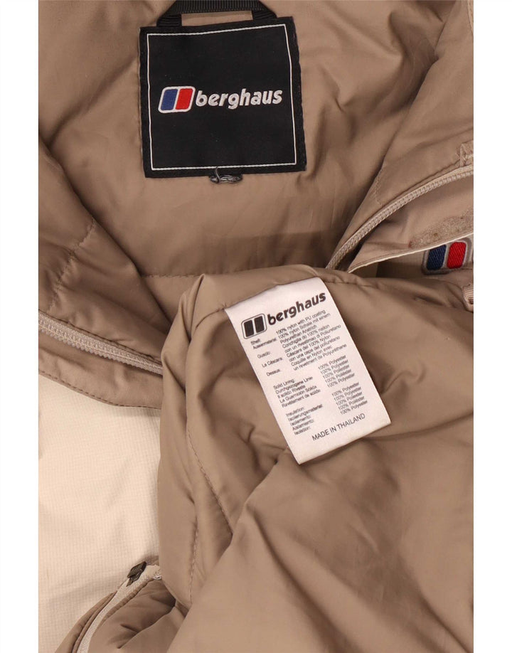 Berghaus Dame Oversized Windbreaker Jacket UK 14 Medium Beige Colourblock
