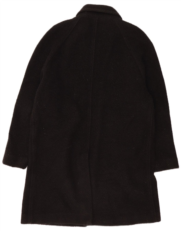 Zara Herre Overfrakke UK 40 Stor Sort Uld