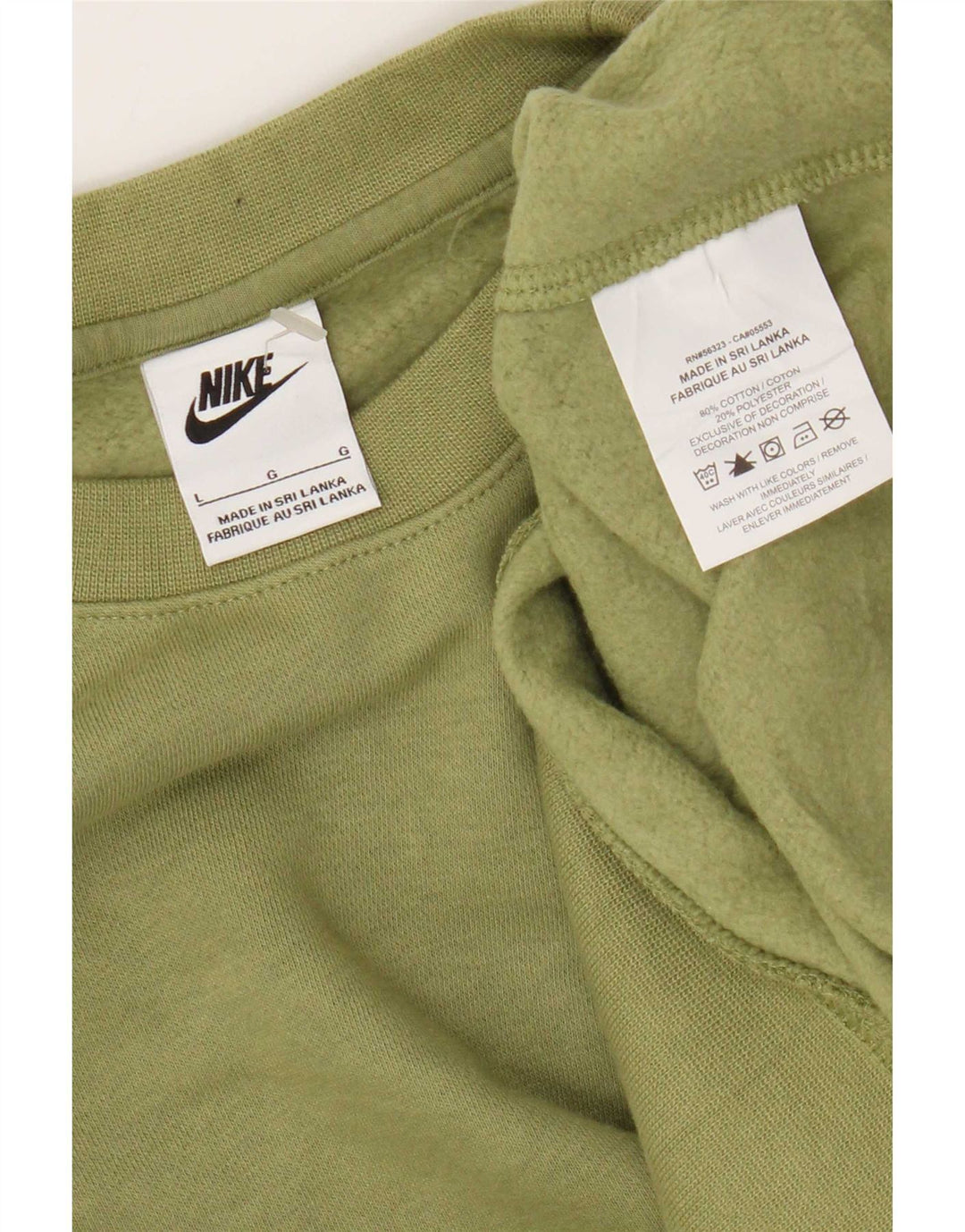 Nike Sweatshirt Sweatshirt til mænd Stor Khaki Bomuld