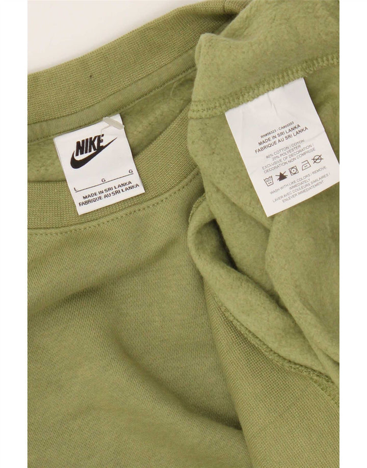 Nike Sweatshirt Sweatshirt til mænd Stor Khaki Bomuld