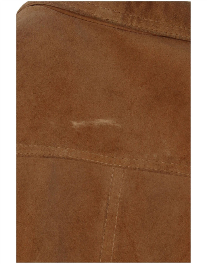 Barone Dame Ruskindsjakke UK 10 Small Beige Læder