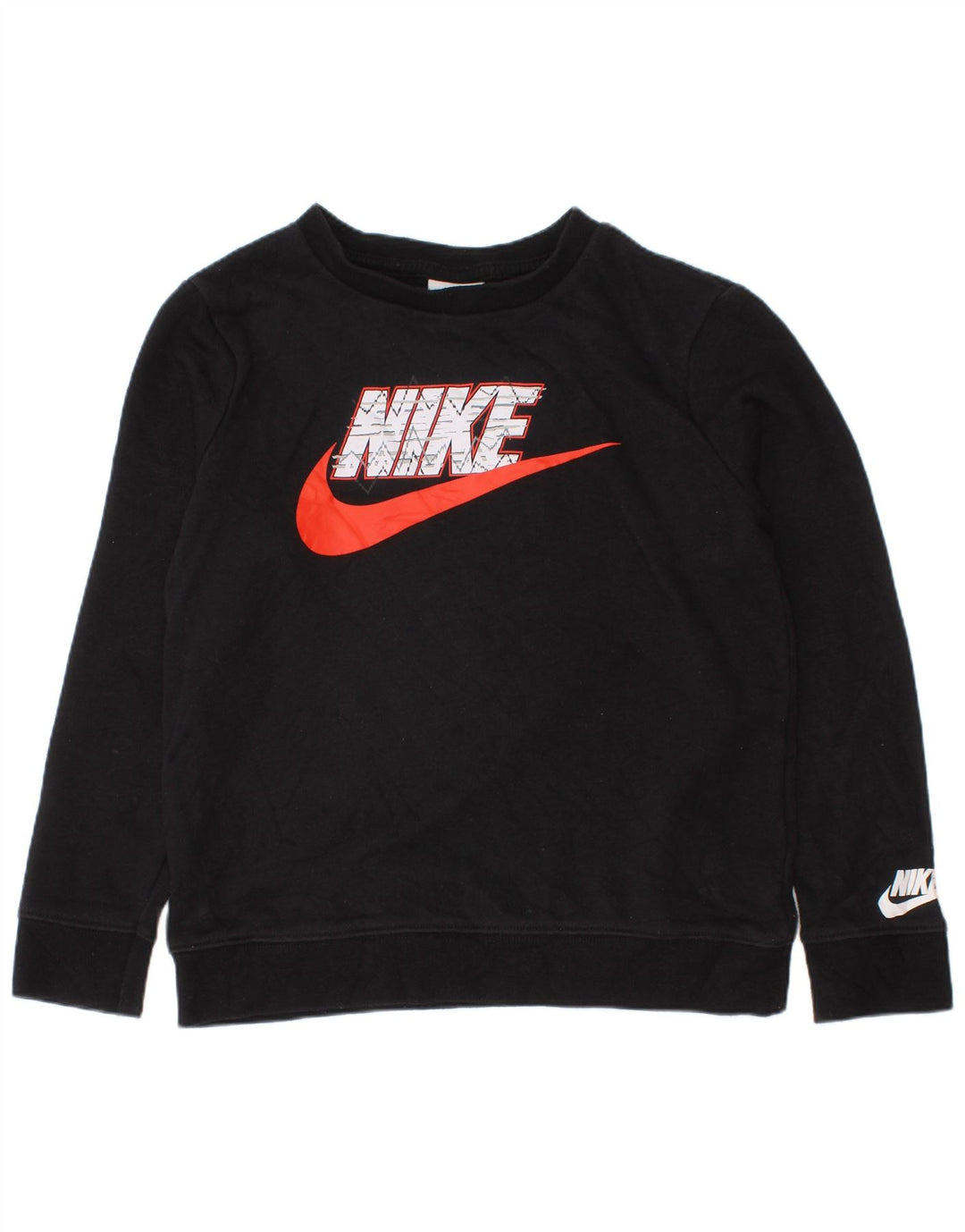 NIKE drenge grafisk sweatshirt jumper 6-7 år stor sort