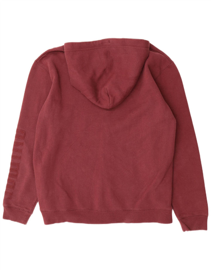 ANIMAL Herre grafisk hættetrøje med lynlås 2XL rødbrun bomuld