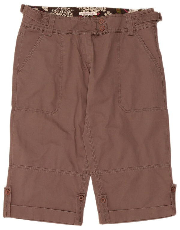 White Stuff Bermuda Chino Shorts til kvinder UK 12 Medium W32 Brun Bomuld