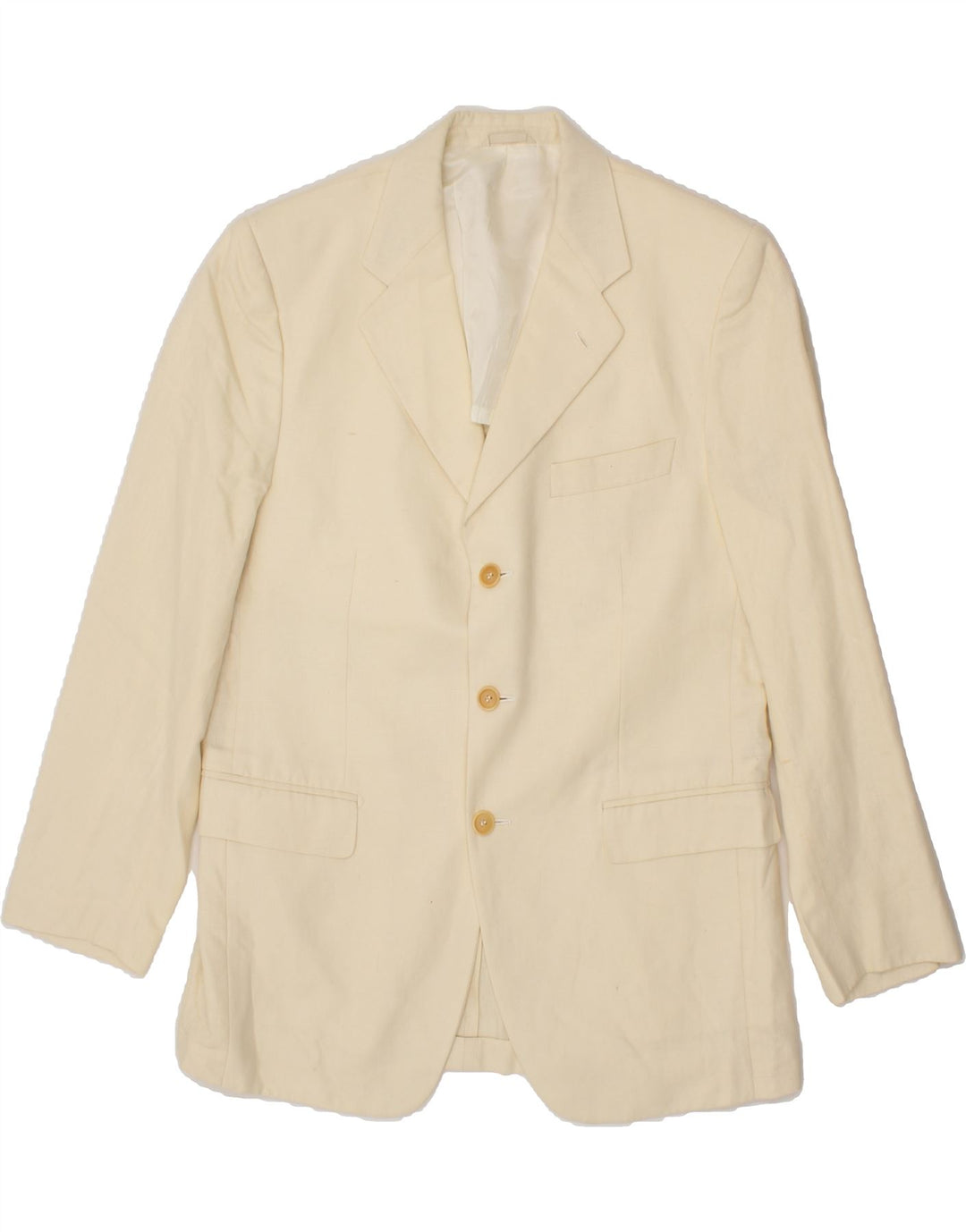 PIERRE CARDIN Herre 3-knaps blazerjakke IT 50 Large Beige Linned