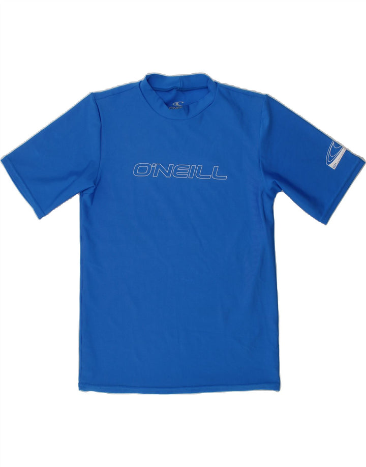 O'NEILL Boys Slim Fit Graphic T-Shirt Top 7-8 Years Blue Polyester Vintage O'Neill and Second-Hand O'Neill from Messina Hembry 