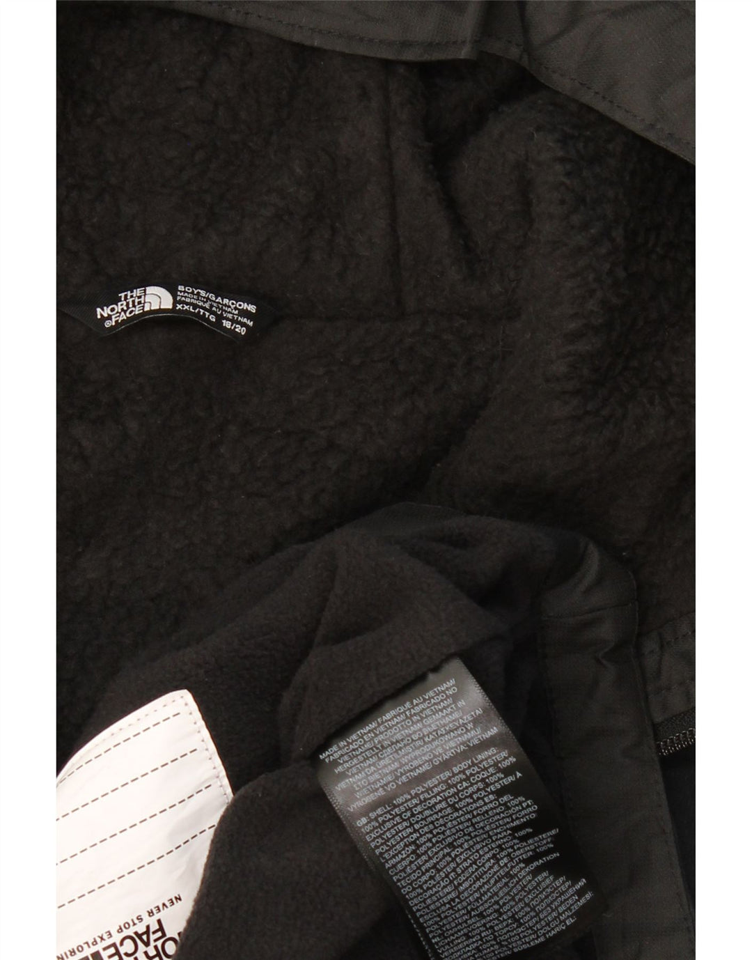 THE NORTH FACE Vindjakke med hætte til drenge 15-16 år 2XL Sort