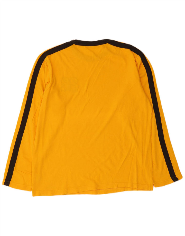 DICKIES Herre Grafisk Top Langærmet Stor Orange Colourblock Bomuld