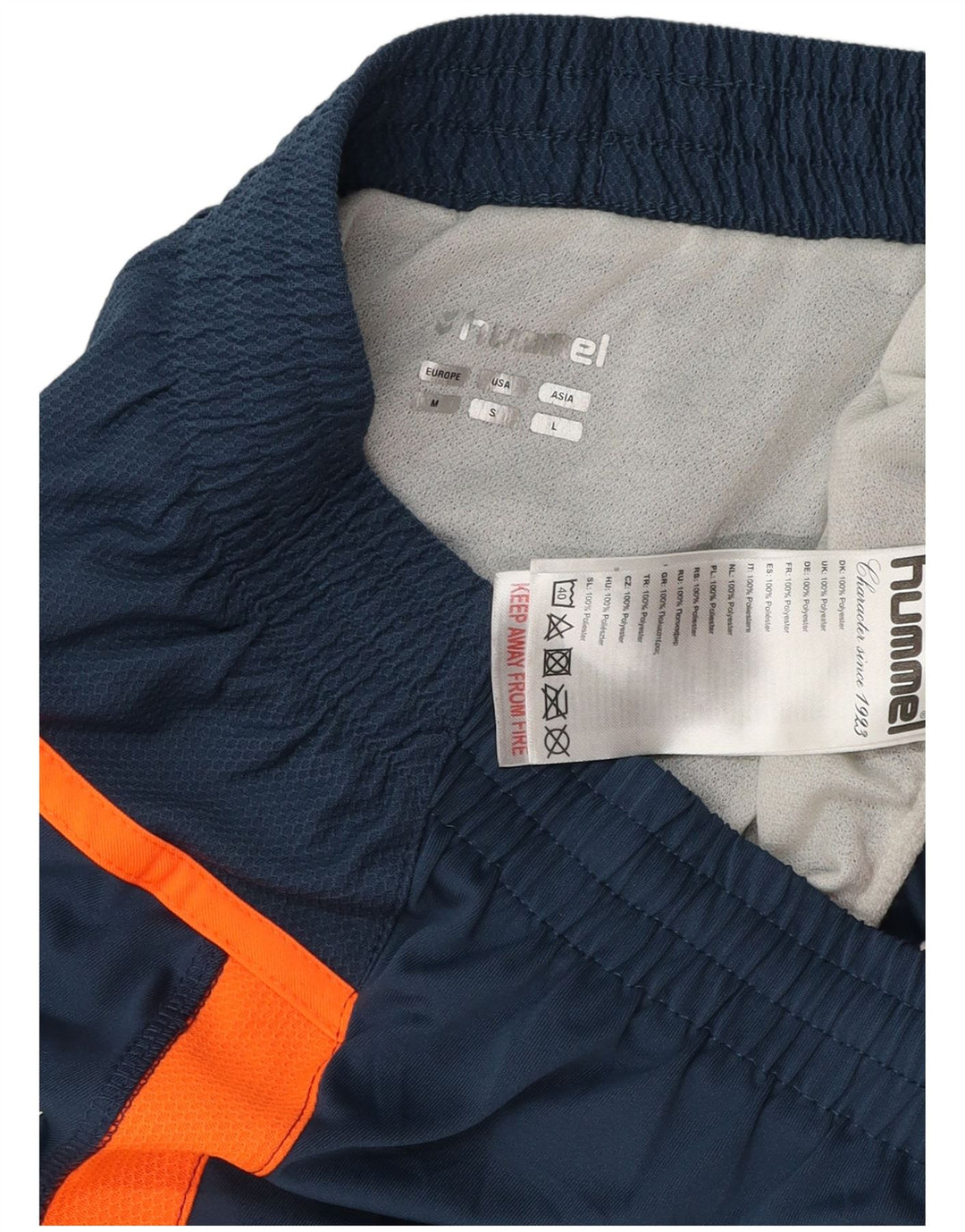 Hummel Herre grafiske sportsshorts Medium Marineblå Colourblock Polyester