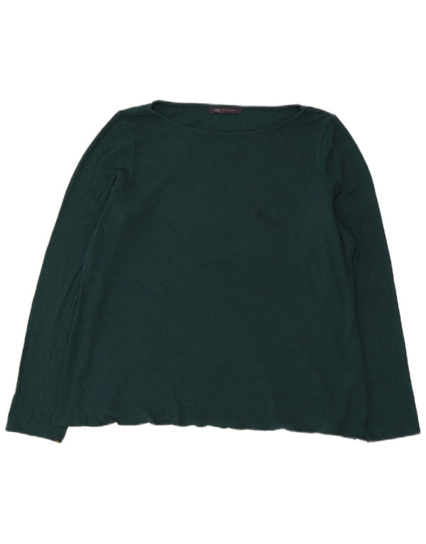 Marks & Spencer Dame Top Langærmet UK 18 XL Grøn Akryl