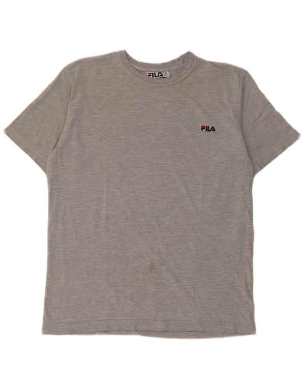 Fila Herre T-Shirt Top IT 50 Medium Grå Bomuld