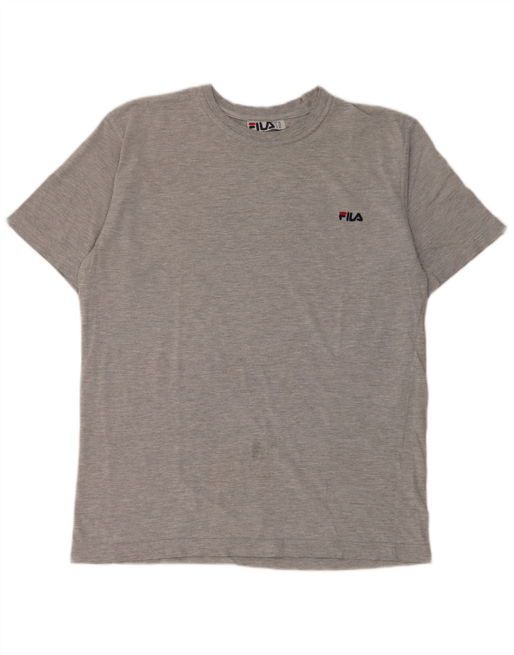 Fila Herre T-Shirt Top IT 50 Medium Grå Bomuld